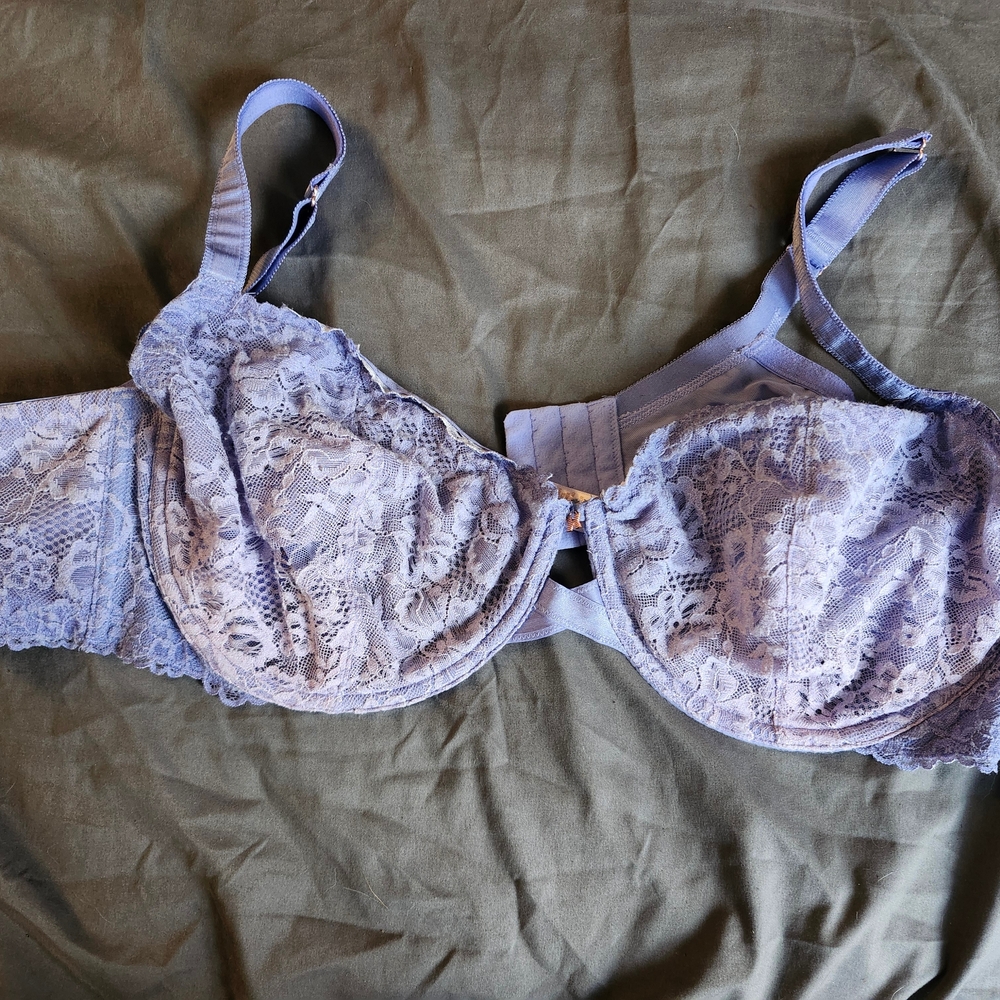 Lace Underwire Bra in Lavender - Women Intimates